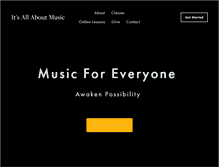 Tablet Screenshot of itsallaboutmusic.org